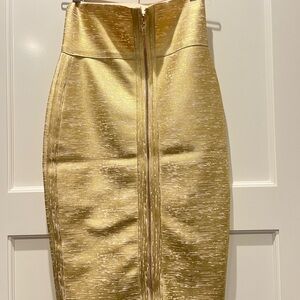 Elegant Gold Women's Skirt